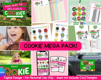 Scout Cookie Seller MEGA Pack (Digital Download) Plus FREE Avatars to use