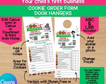 Scout Cookie Door Hanger: DIY Printable, ABC and LBB, Canva