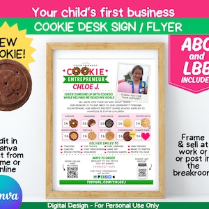 Scout Cookie Booth Sign: LBB and ABC Add QR Code (Printable Digital Download)