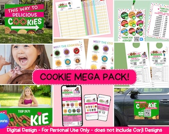 Cookie Business Mega Pack Templates: Canva Editable (Digital Download)