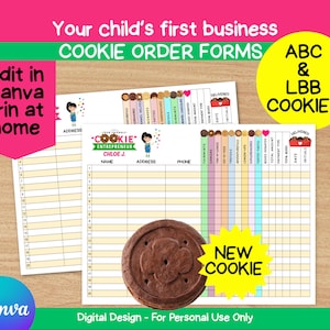 Scout Cookie Order Log: Record Orders, ABC and LBB Included