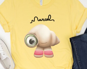 Marcel the Shell T-Shirt, Marcel the Shell with Shoes on Shirt, Gift for Marcel Lovers