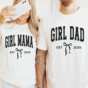 Comfort Colors® Girl Mama Est 2025 T-Shirt, Coquette Girl Mama Pink Shirt, Gifts for Mothers Day, New Mama Shirt, Gift for New Moms