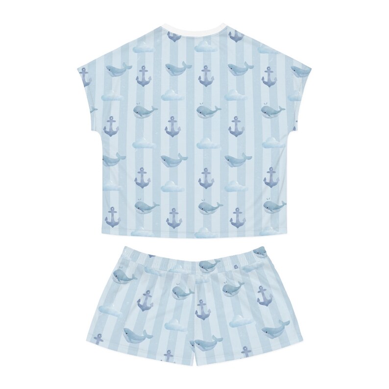 Anton Hand Embroidered Whale and Seashell Pajamas main image 1