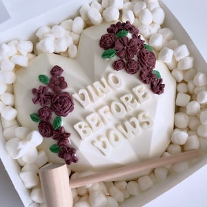Birthday Breakable Chocolate Heart / Smash Cake Gift / Pinata Gift with Hammer / Birthday Gift / Candy / Gift For Teen Mom Husband Sister