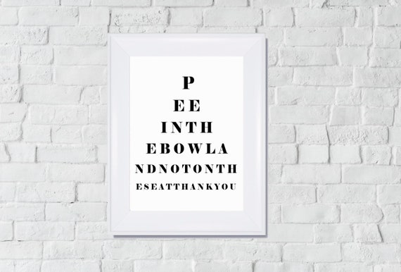 Eye Chart Wall Art