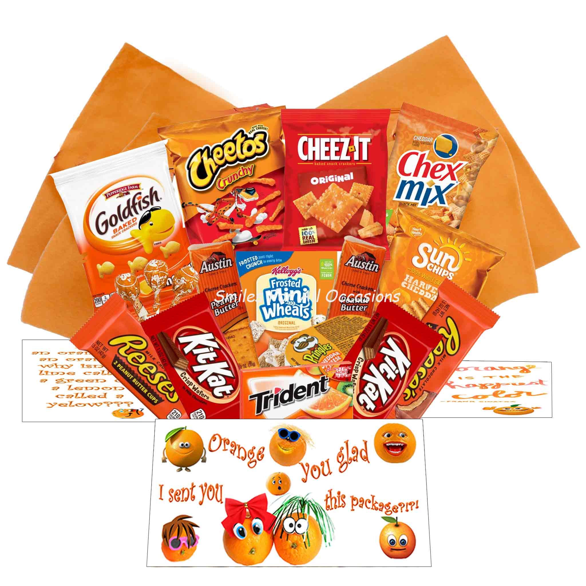 Orange You Glad Care Package / Care Package / Dorm Room Snacks / Military  Care Package / Snack Care Package / Box of Snacks / Snack Basket 