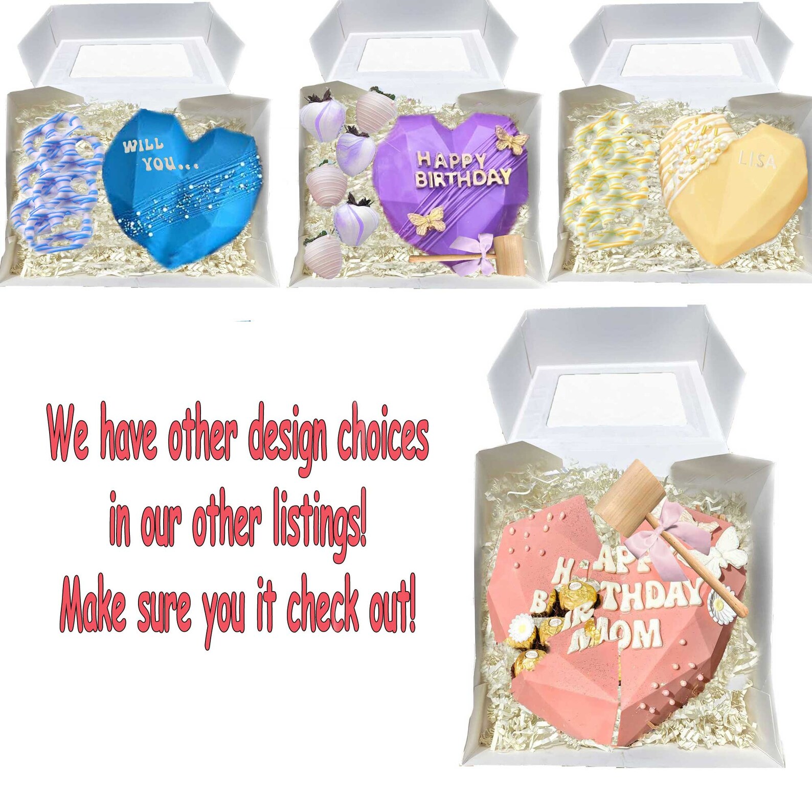 breakable chocolate heart order online