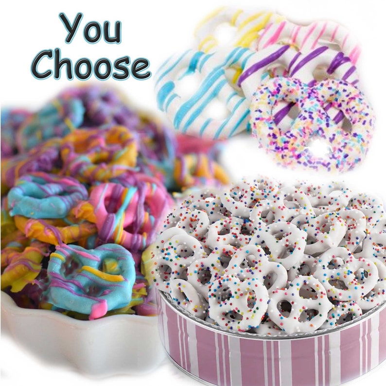 Chocolate Covered Pretzel / Twist Pretzels / Anniversary Gift Etsy