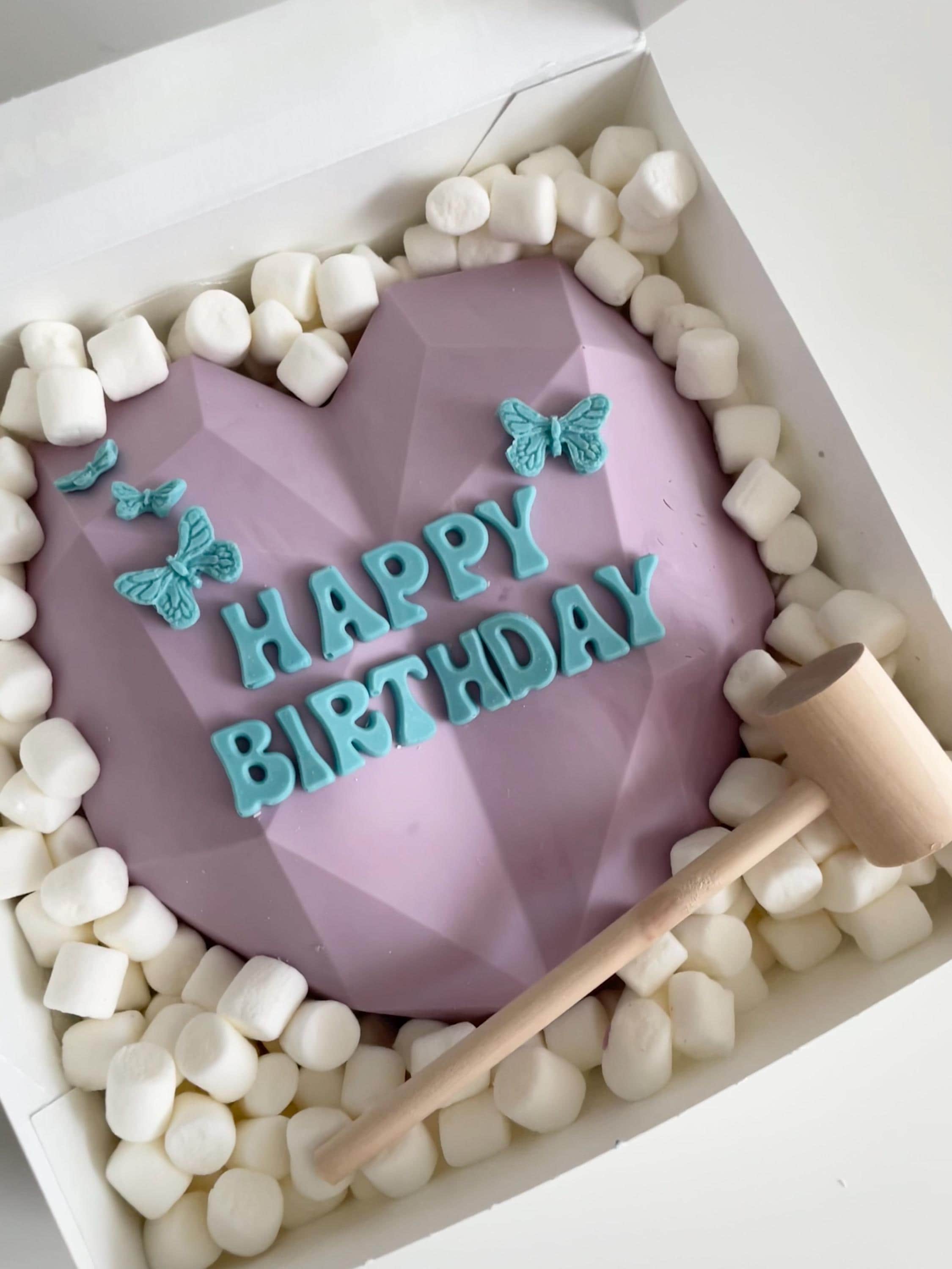 Birthday Breakable Chocolate Heart / Smash Cake Gift / Pinata Gift