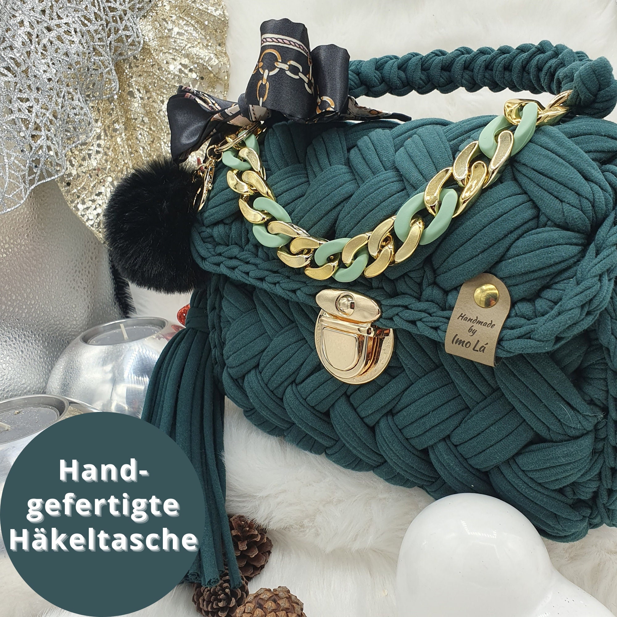 2 Stück Gehäkelte Haarbandanas Mit Blumenmuster – Vintage Stil, Für Damen & Mädchen