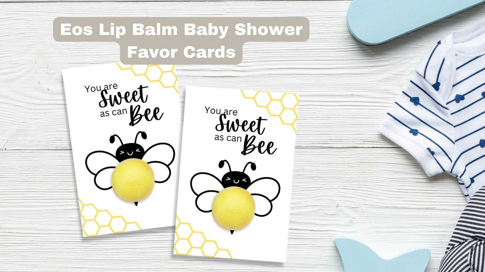 EOS Baby Shower Favor Tags Instant Download Printable EOS Lip - Etsy