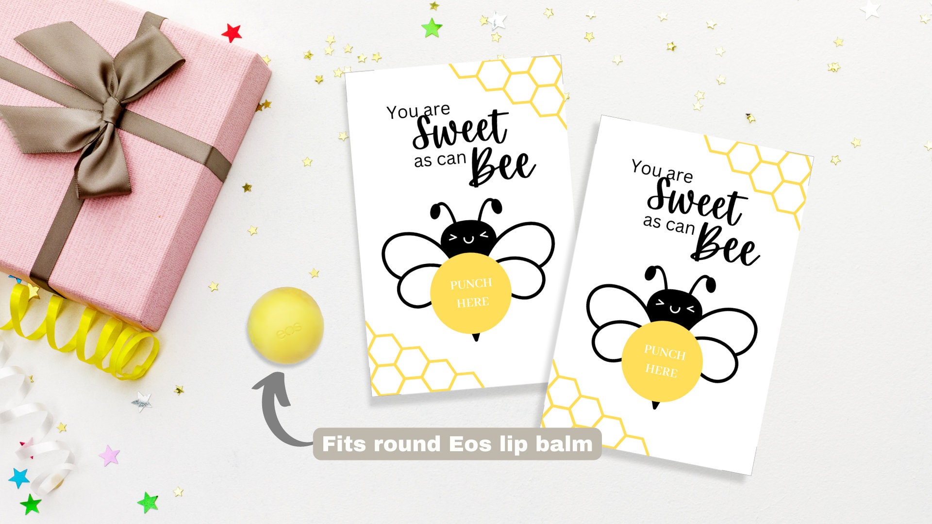 EOS Baby Shower Favor Tags Instant Download Printable EOS Lip - Etsy
