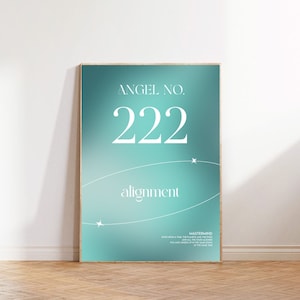 Angel Numbers 222 | Alignment | Hidden Taylor Song | Mastermind | Taylor Digital Print