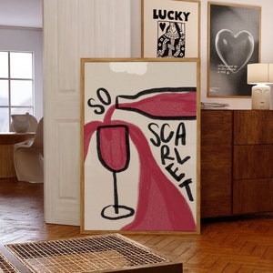 So Scarlet | Maroon | Taylor Digital Print | Aesthetic Art Print