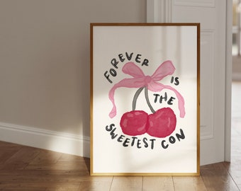 Cherry Watercolor Art Print: Taylor Lyric Inspired (Digital Download)