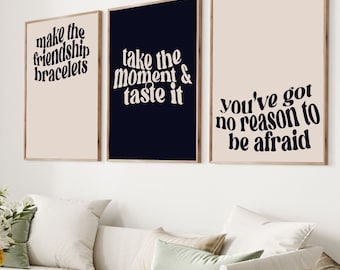Friendship Bracelets You're On Your Own Kid Taylor Digital Print Trio
