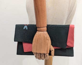 Suou Bukuro, Tea ceremony Bag, Kimono Pouch, Second Bag, Organizer, Silk Purse, Essential Pouch, Japanese Purse, Luxurious