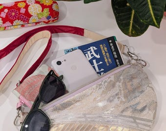 Kimono Silk Bag, Obi Bag, Fanny Pack, Banana Bag, Hip Bag, Waist Bag, Crossbody Bag, Shoulder Bag