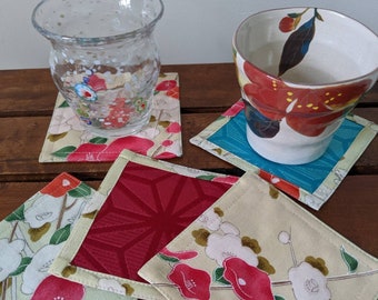 Reversible Kimono Coaster Set of 5