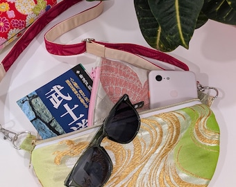 Kimono Silk Bag, Obi Bag, Fanny Pack, Banana Bag, Hip Bag, Waist Bag, Crossbody Bag, Shoulder Bag
