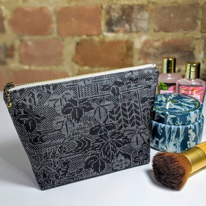 Kimono cosmetic, makeup pouch, zippered bag