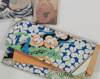 Suou Bukuro, Tea ceremony Bag, Kimono Pouch, Second Bag, Organizer, Silk Purse, Essential Pouch, Japanese Purse, Luxurious