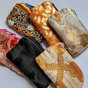 Zipper bag, Coin purse, Card pouch, Purse organizer, Accessory Purse, Japanese Fabric Purse, Make Up Purse