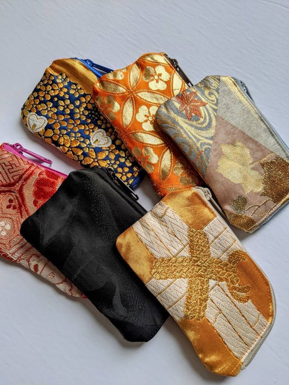 Zipper bag, Coin purse, Card pouch, Purse organizer, Accessory Purse, Japanese Fabric Purse, Make Up Purse