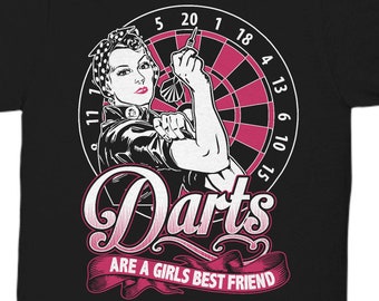 Darts are a girls best friend, darts player gift, darts tshirt, darts, dart shirt, darts gift for woman, darts t-shirt, funny darts shirt