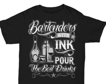 Gift for Bartender Bartenders With Ink 