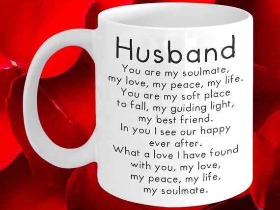 Husband You Are My Soulmate My Love My Peace My Life Husband Etsy