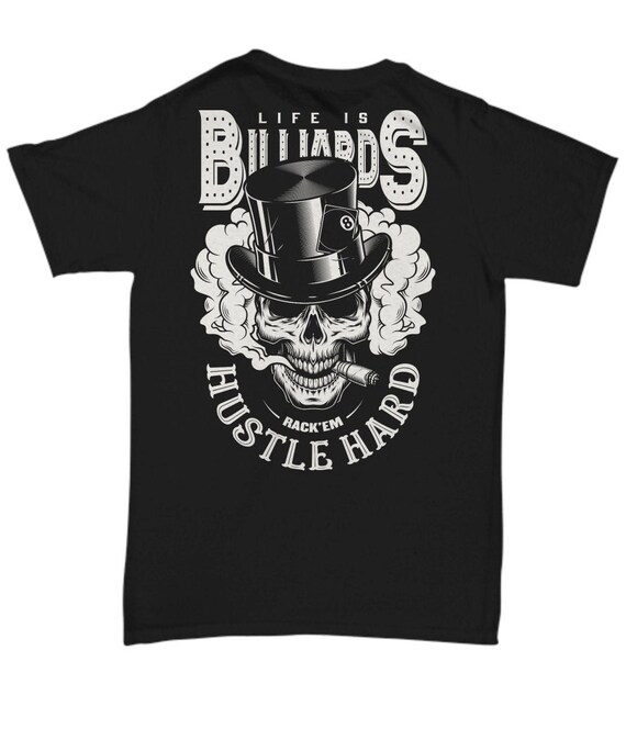 Great Pool Billiards Skull T-Shirt & Gift Great Pool Billiards Skull T-Shirt & Gift