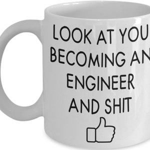 Engineer Graduation Coffee Mug - Humorous 'Becoming an Engineer' Mug, Dishwasher Safe, High-Quality 11oz/15oz, Gift for Engineering Students