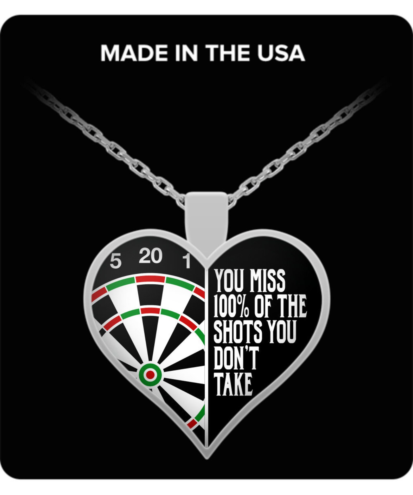 Darts gift darts necklace gift for darts gift for darts Etsy