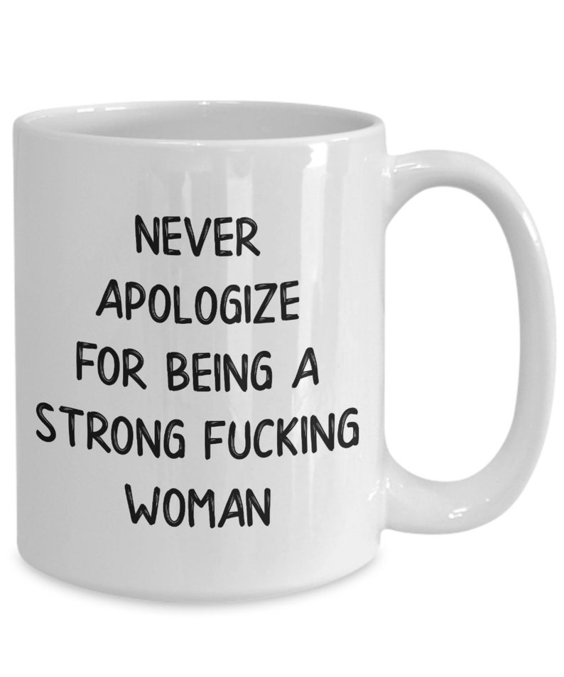 strong woman mug