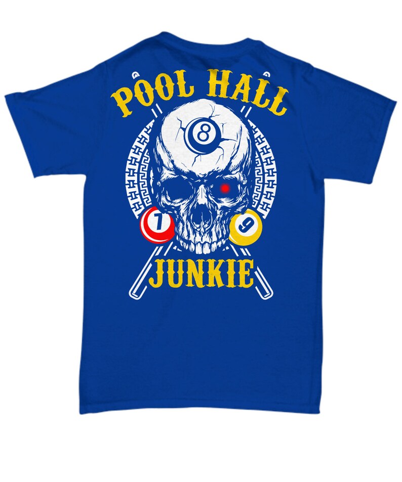Pool Hall Junkie Pool Gift Pool Tshirt Gift for Pool Player Etsy