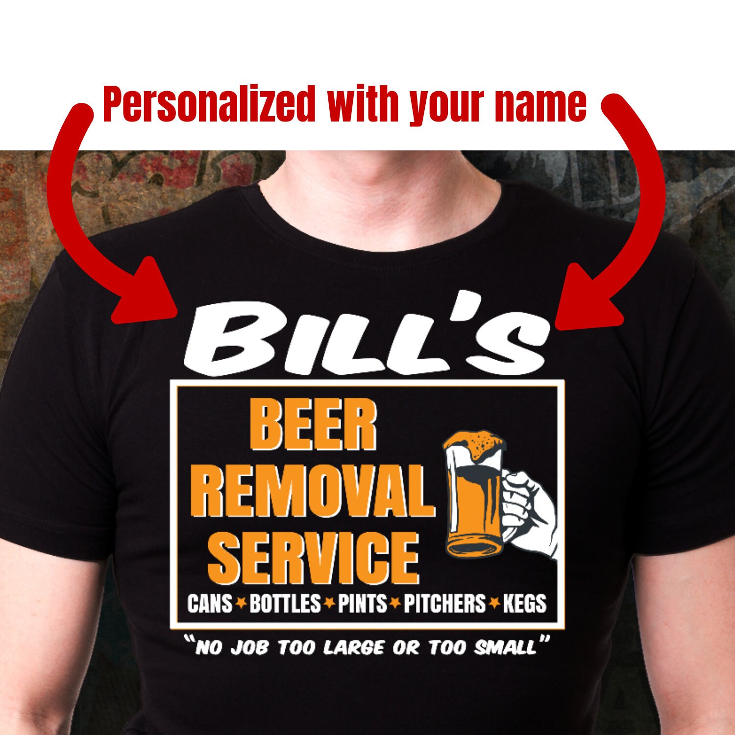 beer removal service t shirts