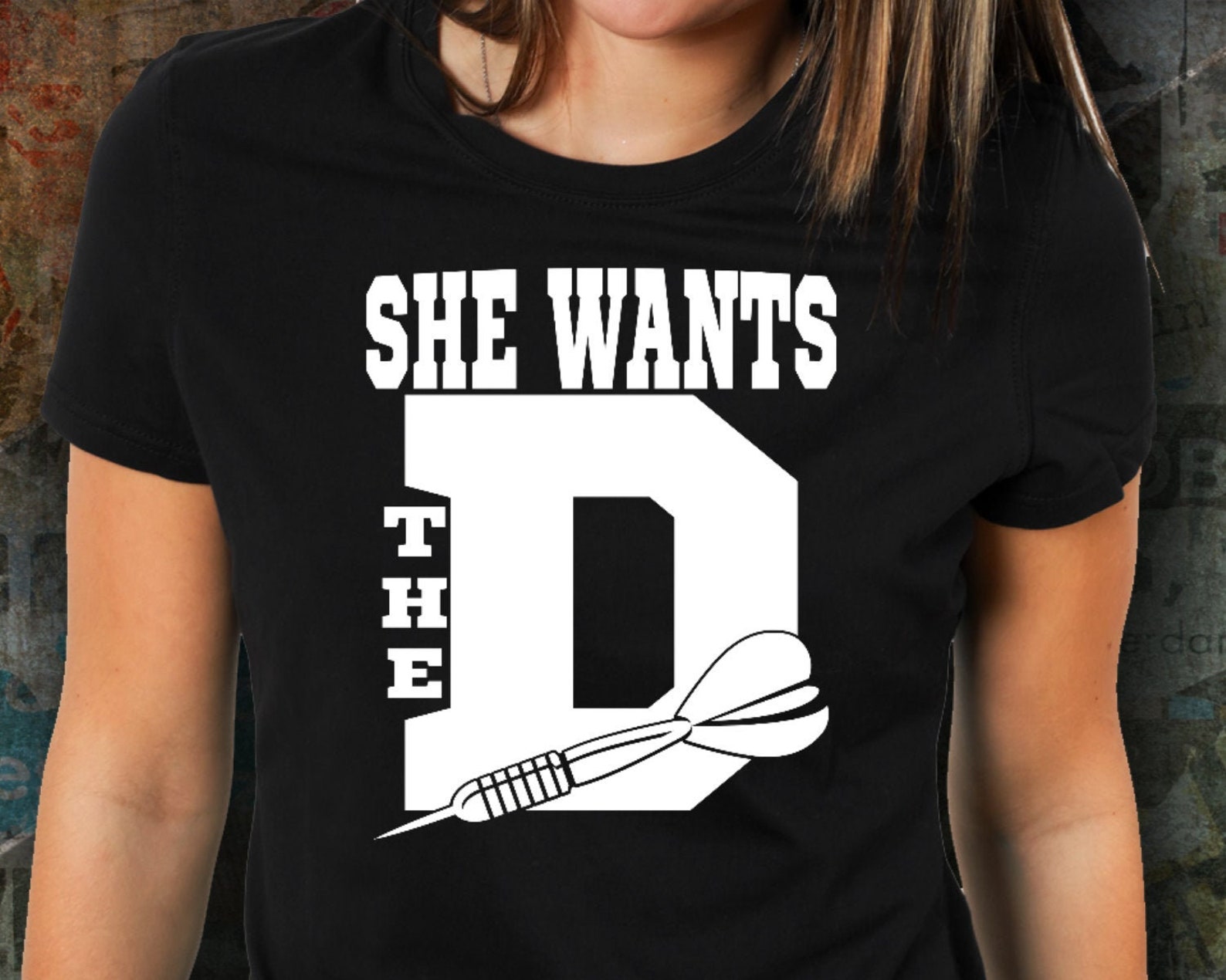 Darts Gift Dart Player Shirt She Wants the D Darts Dart Shirts Etsy