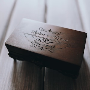 Unique handcrafted wedding ring holder