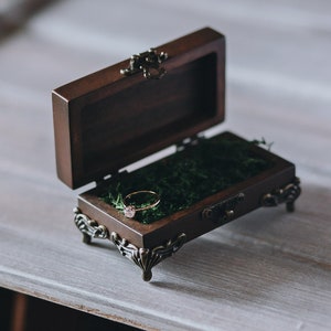 Custom engraved wooden box for proposal