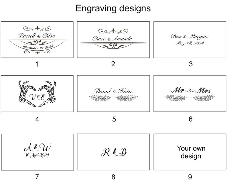 engraving options