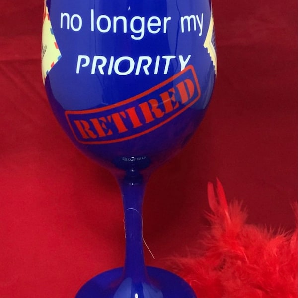 Postal Worker Retirement Glass, Retirement Gift, Mail Carrier Gift, Postal Retirement Gift,