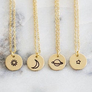 Sun Moon Star necklaces