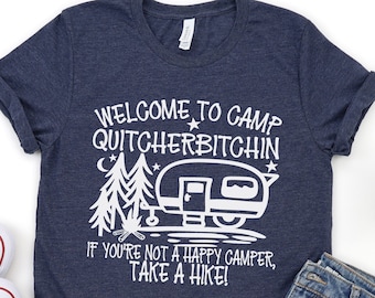funny camping shirts