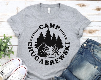 Funny Camping Shirt, Camp Chugabrewski, Camping T-Shirt, Cute Camping Shirt, Sarcastic Camping Tee, Funny Camping Gift