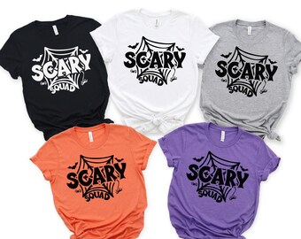 Halloween Party Shirts, Scary Squad T Shirt, Halloween Teacher Shirts, Family Halloween Tees, Halloween Squad