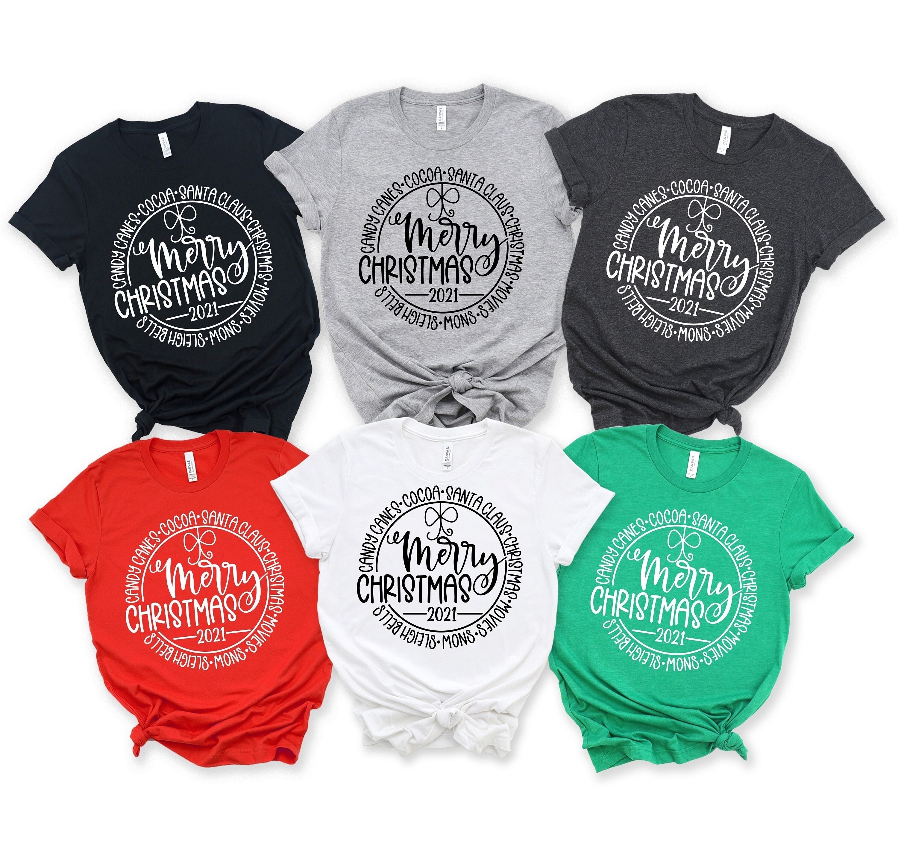 Family Christmas T-shirts, Merry Christmas 2021, Matching Christmas Shirts, Group Christmas Tees, Cute family Xmas Shirts, Christmas Shirts