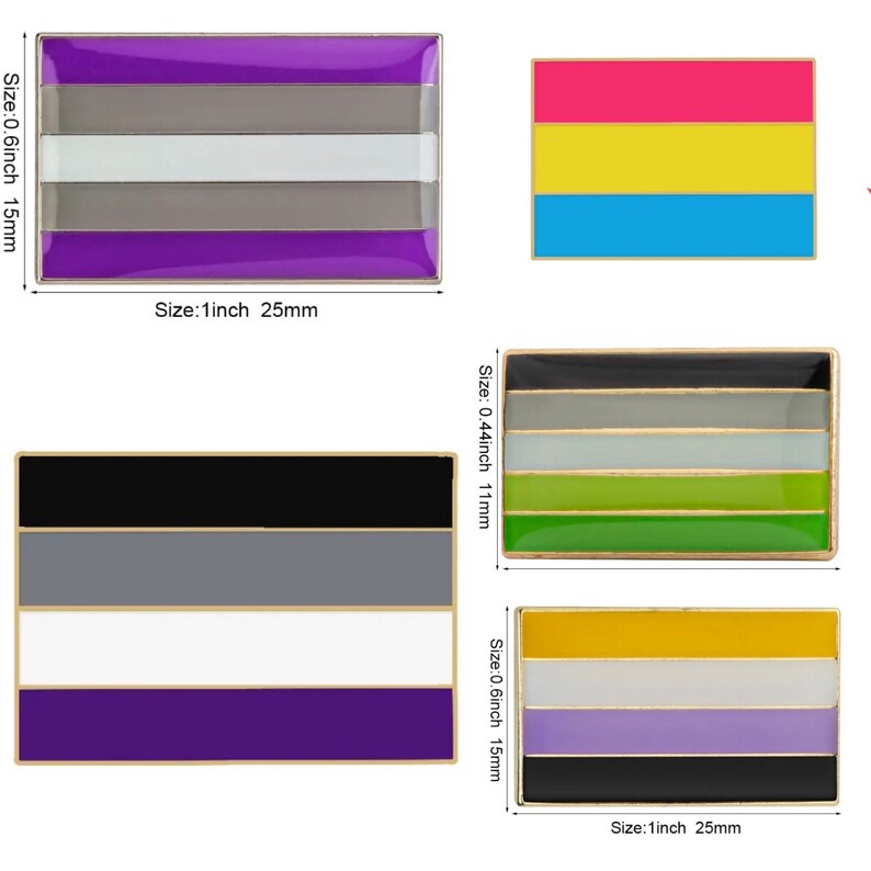 Sexual Identity &amp; Gender Identity Pins - Etsy