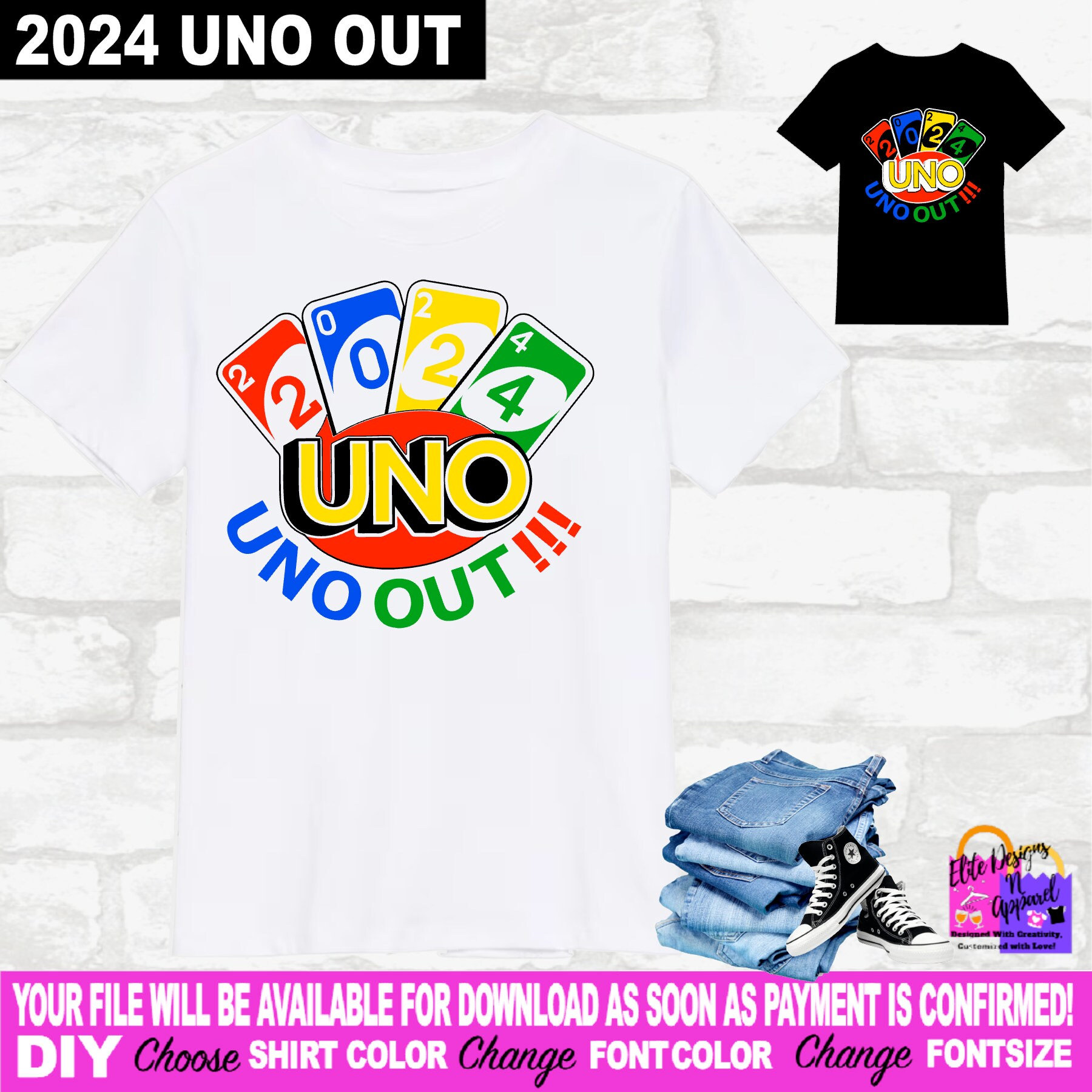 2024 UNO Out SENIOR GRADUATE Class of 2024 Graduation Etsy